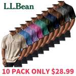 Last Day PromotionMen's Casual Solid Color Vintage Loose Pocket Short Sleeve Button-down Henley Shirt