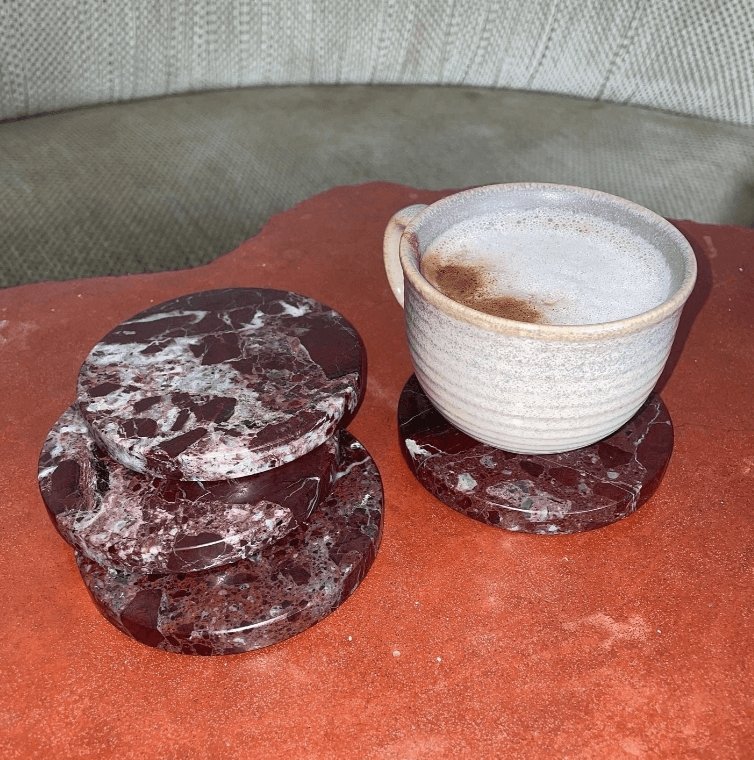 Marble Coaster Set