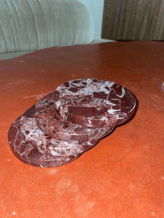 Marble Coaster Set