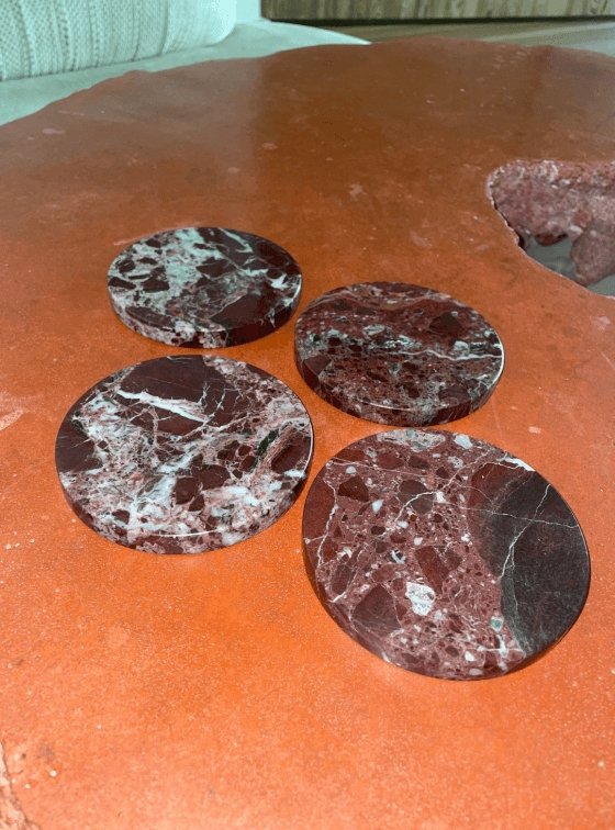 Marble Coaster Set